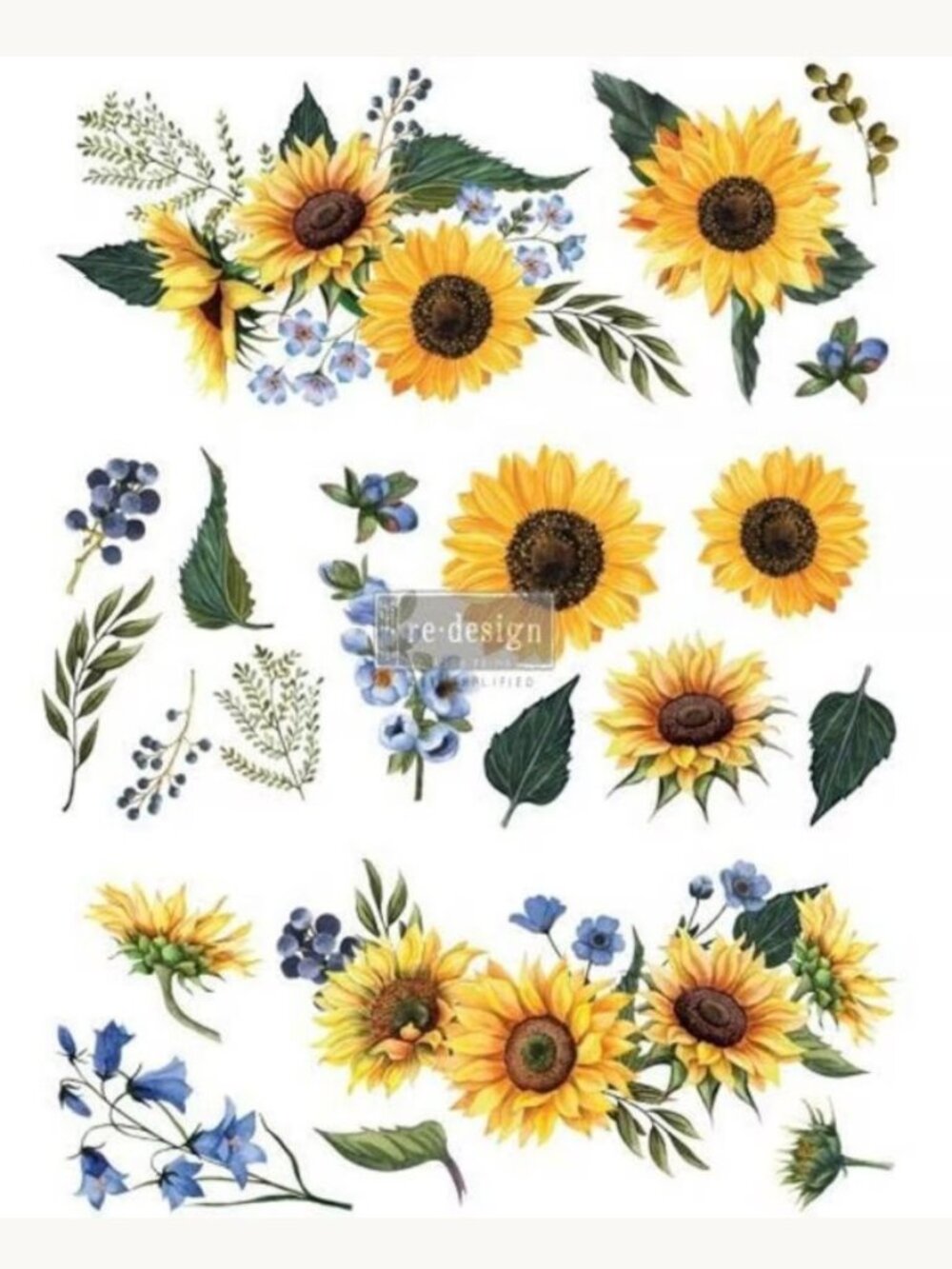 Redesign With Prima- Sunflower Fields- Furniture Transfer- 25x36